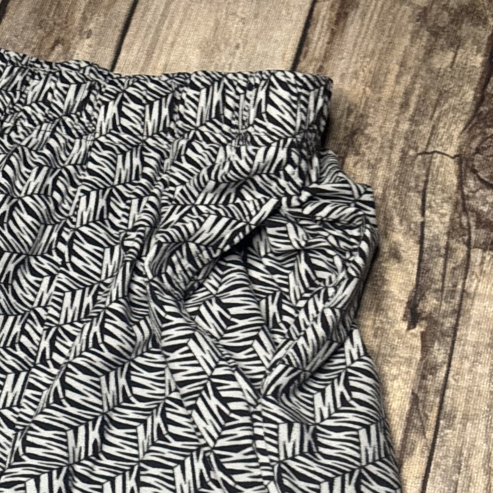 Michael Kors Mens Lounge Pajama Pants Size Small Black MK Logo Print Elast - Picture 4 of 7